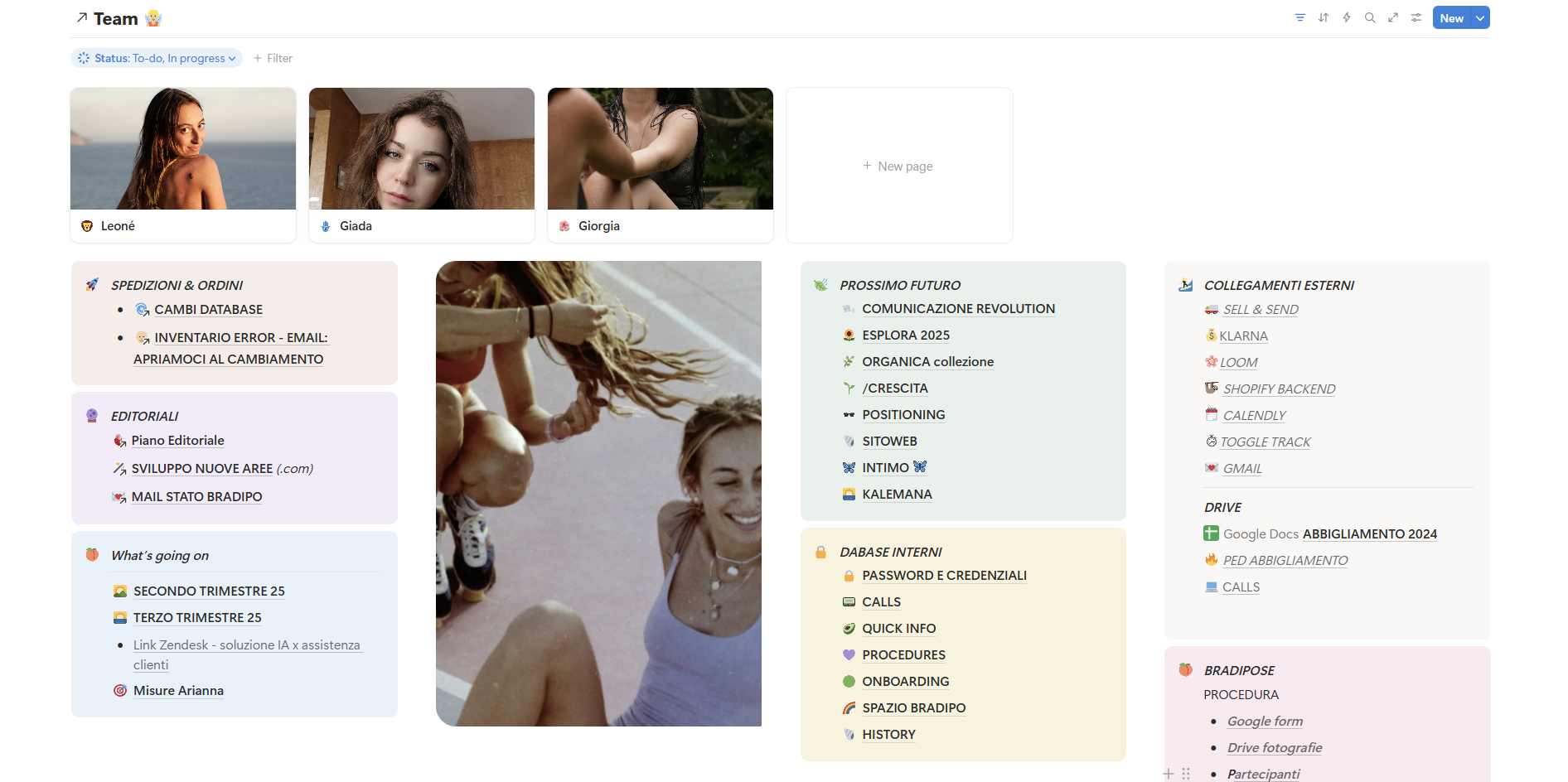 Notion homepage